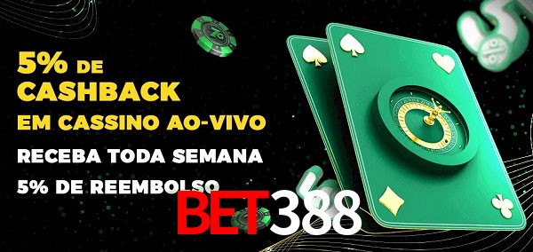 Promoções do cassino ao Vivo bet388